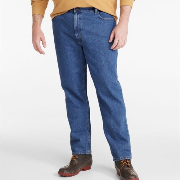 LL Bean Men's Double L® Jeans, Natural Fit, Straight Leg, 36" x 29" - Picture 1 of 15